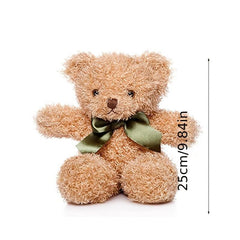 Cute Bear Doll Plush Toy with Bow Tie