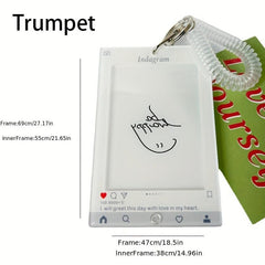 Romantic Small Photo Frame Key Ring