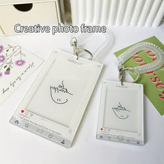 Romantic Small Photo Frame Key Ring