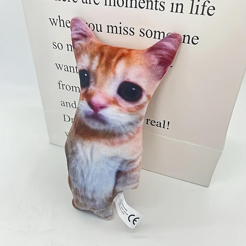 3D Square Cat Plush Doll Toy