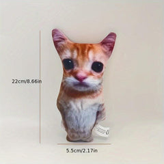 3D Square Cat Plush Doll Toy