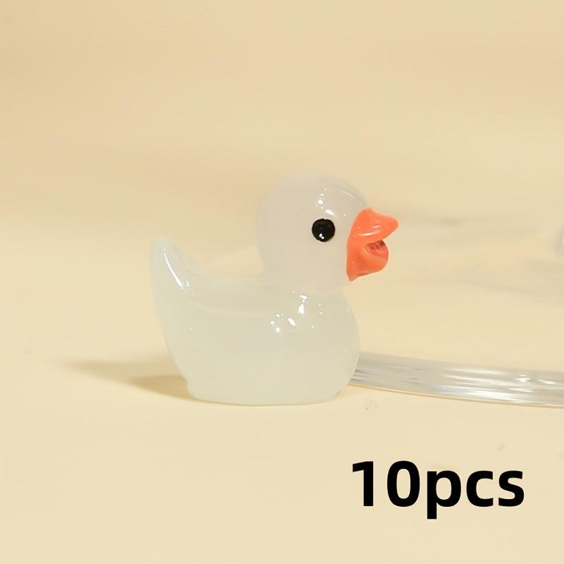 10pcs Colored Ducklings Micro Landscape Ornaments