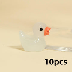 10pcs Colored Ducklings Micro Landscape Ornaments