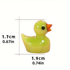 10pcs Colored Ducklings Micro Landscape Ornaments