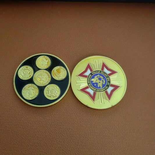 1pc Collectible Coin Challenge Coin Cubic Embossed Metal Crafts