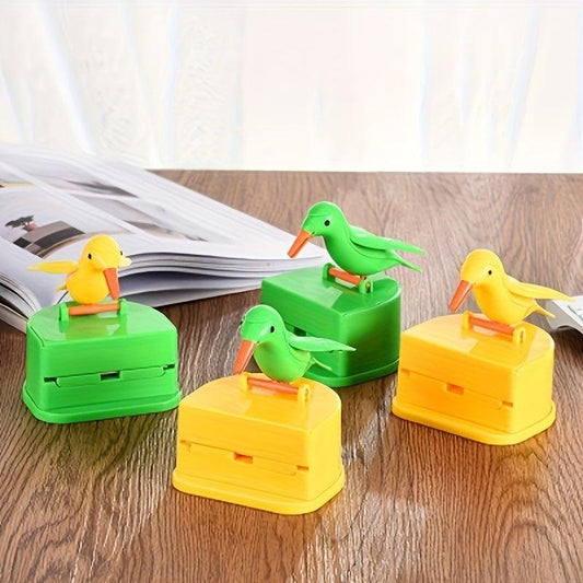 Bird Toothpick Box Toy Press Type Creative Portable Christmas Decoration