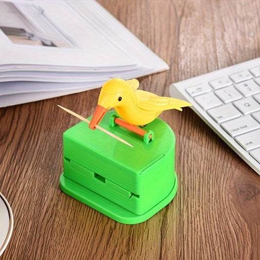 Bird Toothpick Box Toy Press Type Creative Portable Christmas Decoration