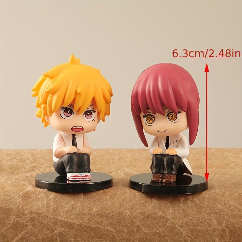 5pcs Hot Anime Chainsaw Action Figurines Model Figure Statue Collection
