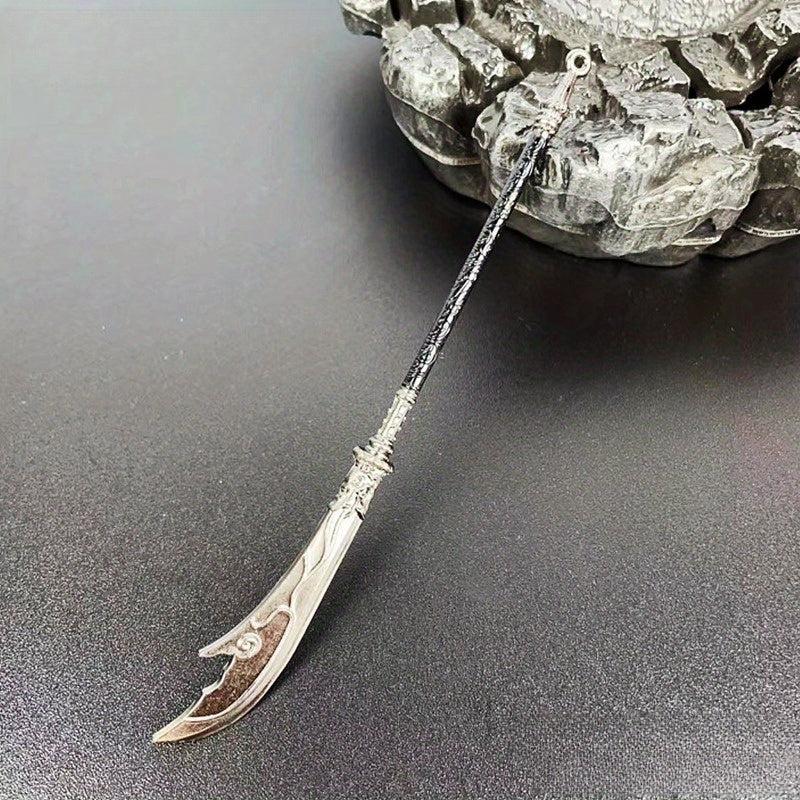 Ancient Cold Weapon Model Toy Three pointed Two blade Sword Alloy Ornament