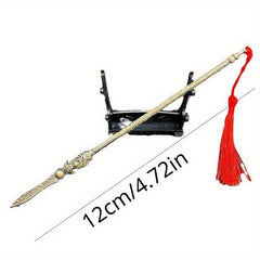 Ancient Cold Weapon Model Toy Three pointed Two blade Sword Alloy Ornament