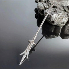 Ancient Cold Weapon Model Toy Three pointed Two blade Sword Alloy Ornament