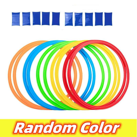 Hopscotch Balance Game Toys 10pcs Rings & Connectors Outdoor Balance Toys