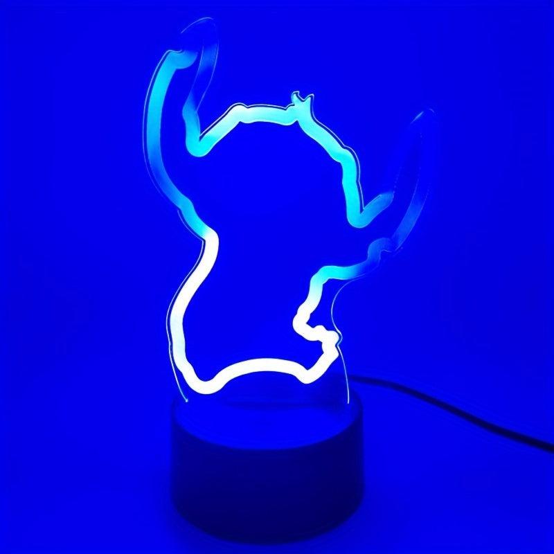 3D Anime LED Night Light for Bedroom Decor