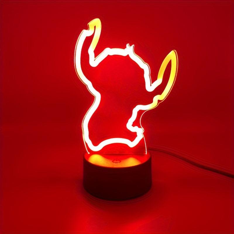 3D Anime LED Night Light for Bedroom Decor