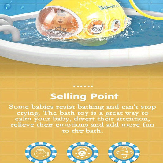 Submarine Spray Bath Toy - Indoor & Outdoor Water Play