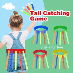 Kids Outdoor Funny Game 5 Tails Toy Belt Kindergarten Game
