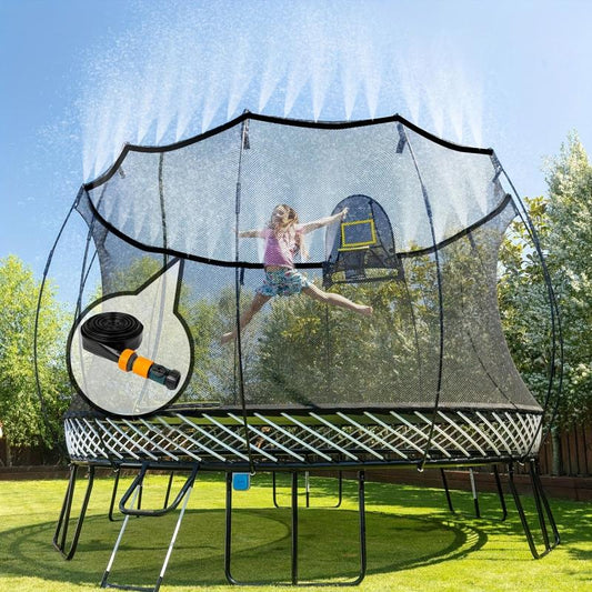 Outdoor Trampoline Water Sprinkler for Kids Fun Summer Water Games
