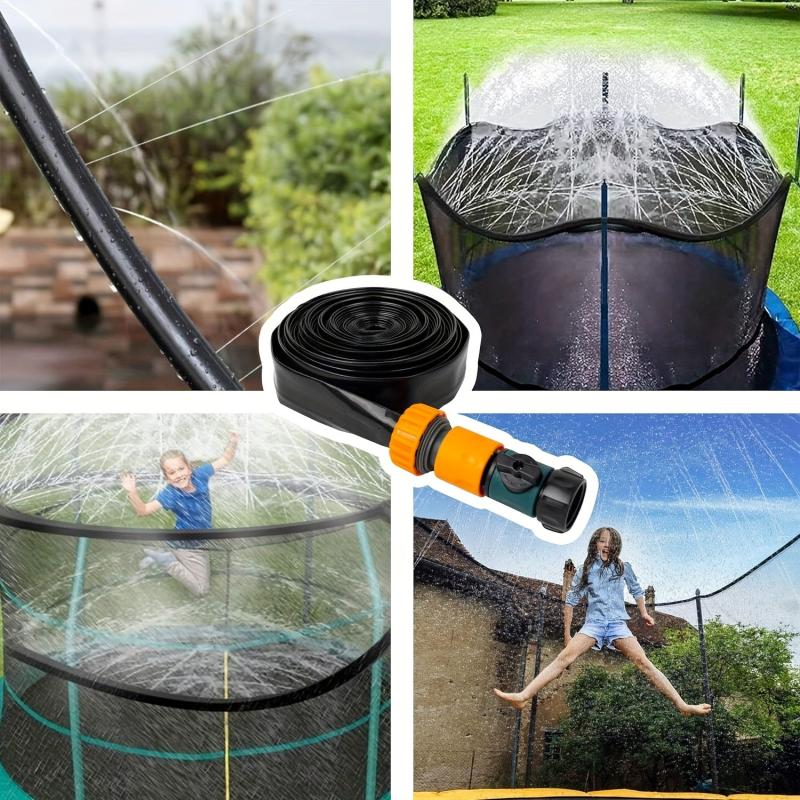 Outdoor Trampoline Water Sprinkler for Kids Fun Summer Water Games