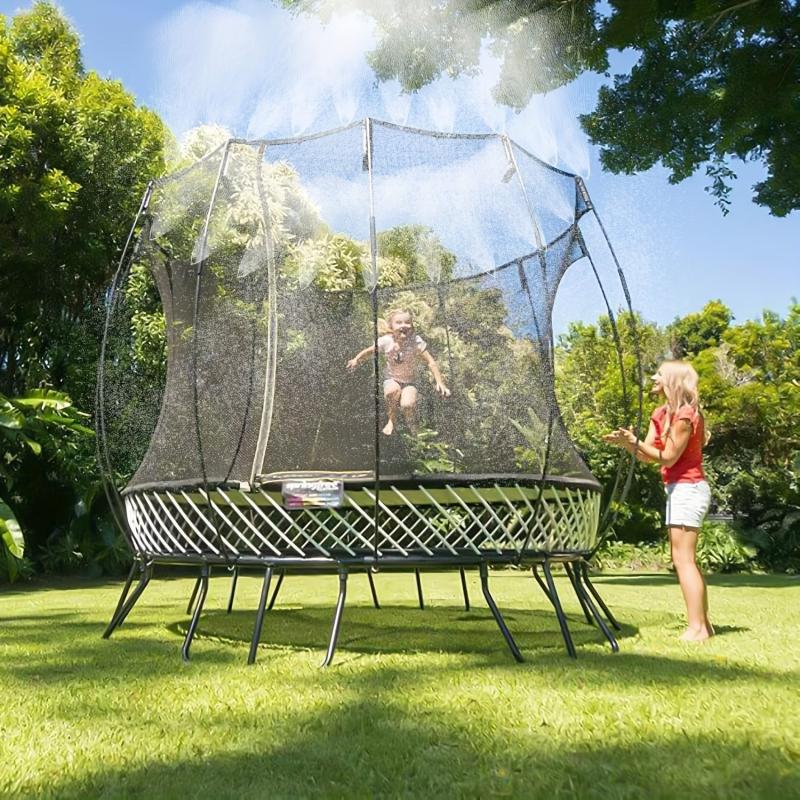 Outdoor Trampoline Water Sprinkler for Kids Fun Summer Water Games