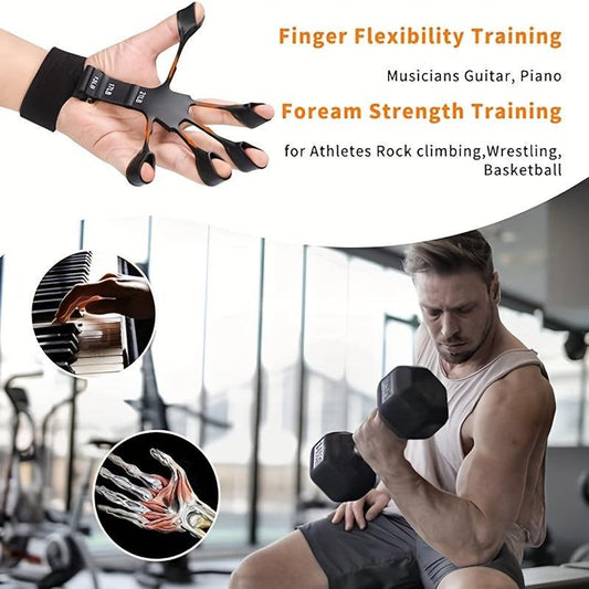Grip Strength Trainer Hand and Finger Enhancer 6 Resistance Levels