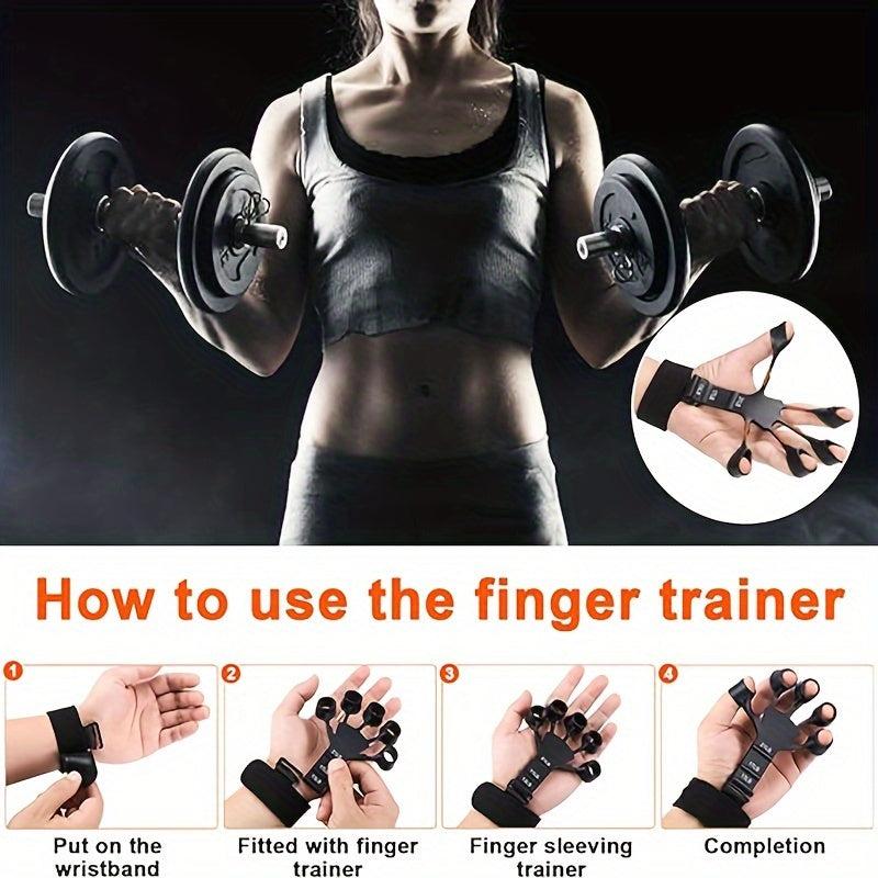 Grip Strength Trainer Hand and Finger Enhancer 6 Resistance Levels