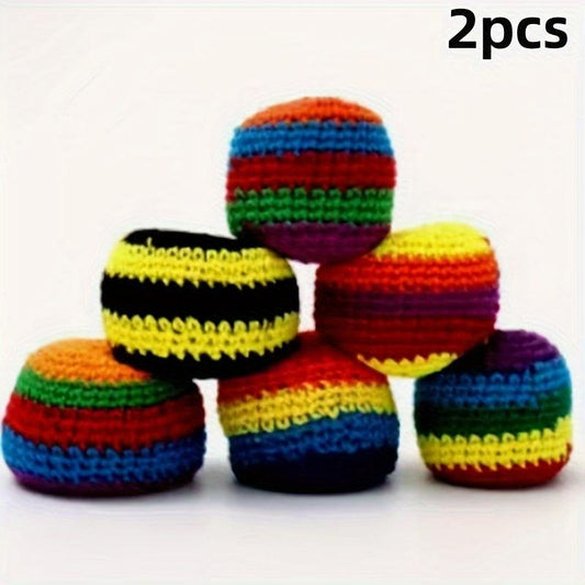 2pcs Knitted Cotton Bean Bag Balls for Party Favors Gift Bags Indoor Outdoor