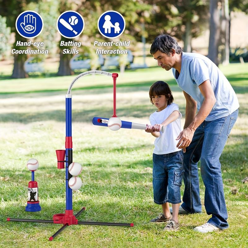3-in-1 Kids Baseball Toy Set for Kids 3-5 Years Old