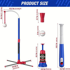 3-in-1 Kids Baseball Toy Set for Kids 3-5 Years Old