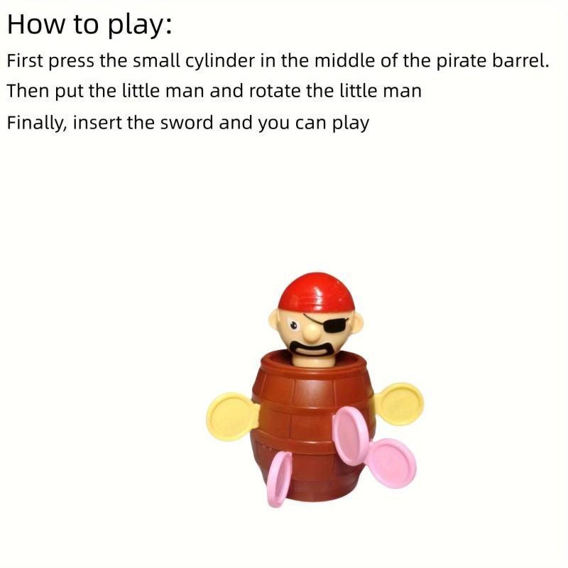 Mini Pirate Bucket Toy Parent Child Interactive Game
