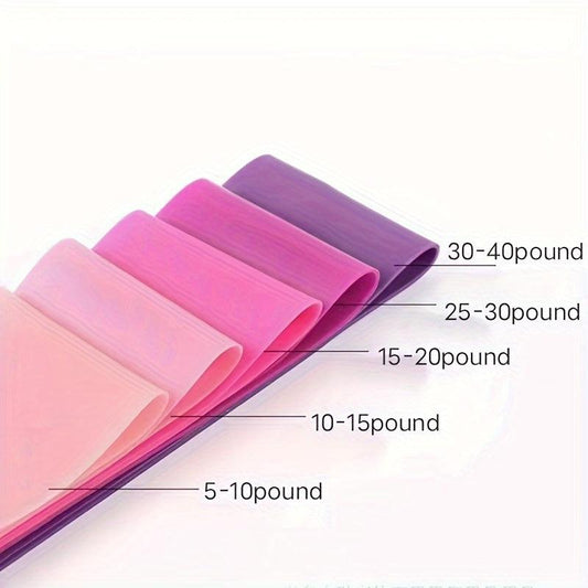 High Resistance Band 5 Levels Exercise Long term Home Gym Fitness Equipment Yoga