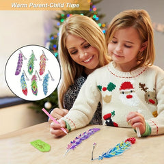 Adult Diamond Painting Bookmark Set DIY Diamond Art Feather Bookmark