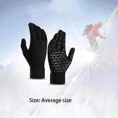 Winter Gloves Touch Screen Thermal Warm Knit Glove for Running Driving Hiking