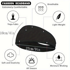 Women's Soft Elastic Headband For Gym and Yoga