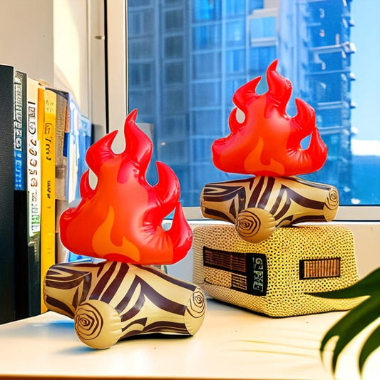 2pcs Inflatable Flame Decoration Props Christmas Flame Toys