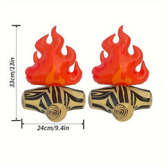 2pcs Inflatable Flame Decoration Props Christmas Flame Toys