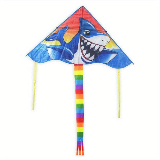 Triangle Polyester Wind Kite Shark Dinosaur Animal Kites