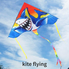 Triangle Polyester Wind Kite Shark Dinosaur Animal Kites
