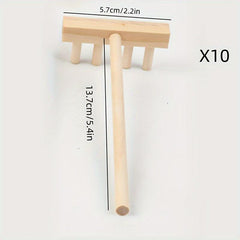 Small Bamboo Rake Crafts Mini Accessories Beach Play Tools Sand Table Rake