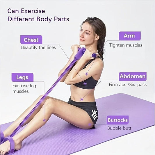 Tension Rope Elastic Yoga Pedal Puller Resistance Band Fitness Equipment