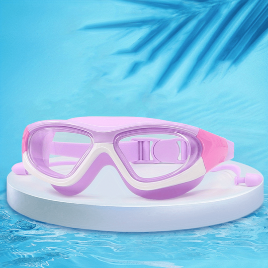 Kids Large Frame Swimming Goggles - Anti fog Diving Goggles
