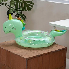 Little Dinosaur Swimming Ring for Kids Baby Swimming Seat Pool Toy