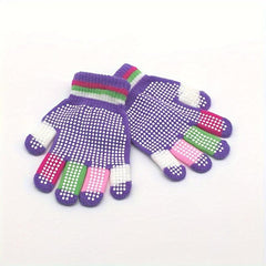 Anti Skid Magic Gloves Stretchy Winter Warm Knitted Gloves