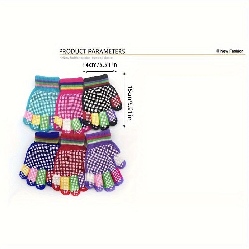Anti Skid Magic Gloves Stretchy Winter Warm Knitted Gloves