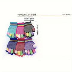 Anti Skid Magic Gloves Stretchy Winter Warm Knitted Gloves