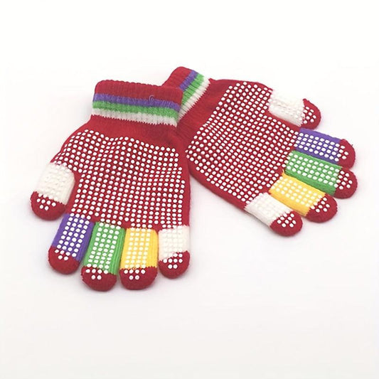 Anti Skid Magic Gloves Stretchy Winter Warm Knitted Gloves