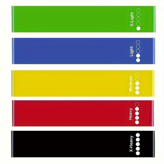 5-Piece Resistance Band Set for Exercise Fitness Gym Training