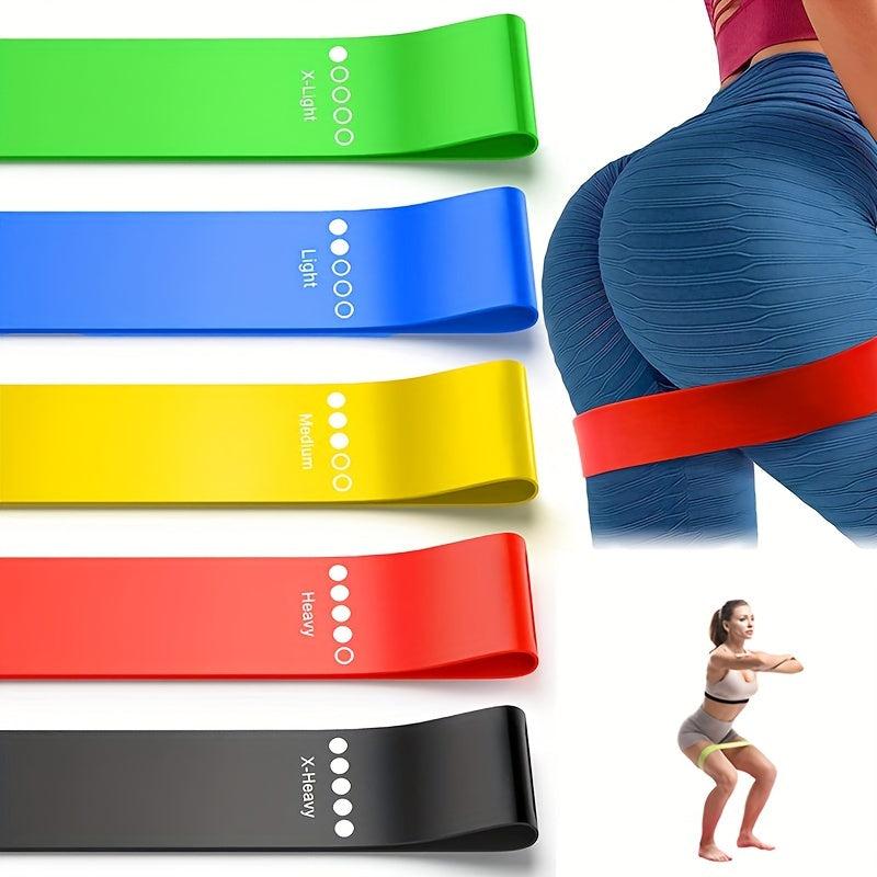 5-Piece Resistance Band Set for Exercise Fitness Gym Training