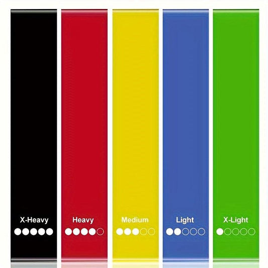 5-Piece Resistance Band Set for Exercise Fitness Gym Training