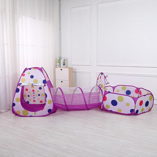 Baby Cartoon Children's Tent Game House Tunnel Ball Pool