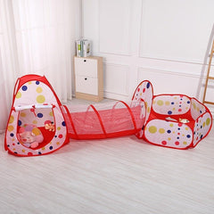Baby Cartoon Children's Tent Game House Tunnel Ball Pool